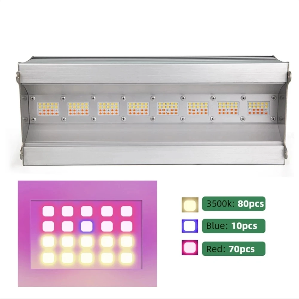 Quantum LED Grow Bar Light Board Full Spectrum 100W COB LED Plants Growing Lamp for Indoor Tent Greenhouses Hydroponic Plant