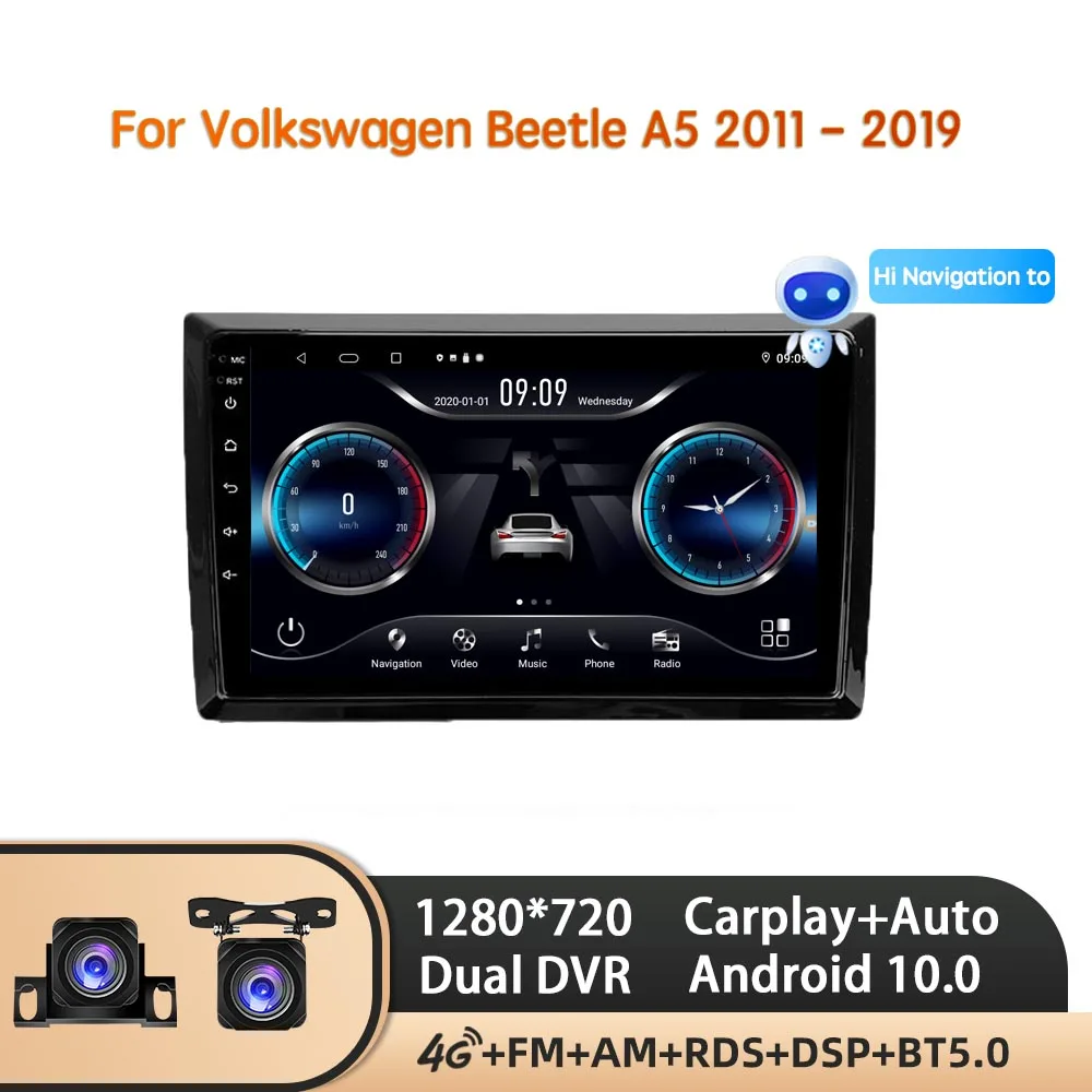 

PEERCE For Volkswagen Beetle A5 2011 - 2019 Car Radio Multimedia Video Player Navigation stereo GPS Android 10 No 2din 2 din dvd