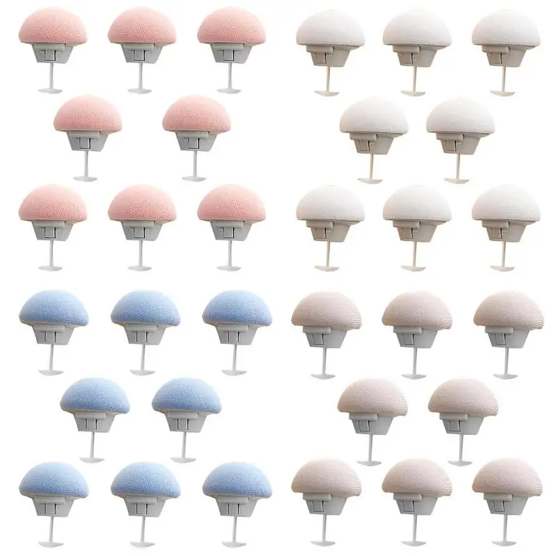 

Mushroom Quilt Holder 8Pcs Duvet Pins With Buttons Non-Slip Quilt Fixing Clips Mushroom Round Bedroom Duvet Button For Bed