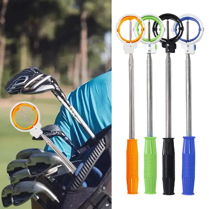 

Golf Ball Grabber Balls Grabber Tool Golf Retriever Stainless Steel Double Rings Head Telescopic Picker With Lock