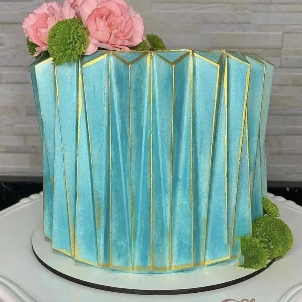 

Kitchen Cake Baking Mold DIY Food Grade Transparent Non-stick Fondant Mold PET Easy to Demold Heat-resistant Cake Stencil Mold