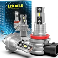 2 pcs small size plug play car led headlight auto led fog light high power super power 1800lm h4 h1 9005 9006 h8 led light