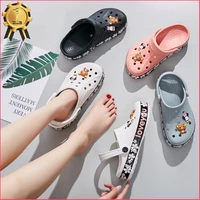 2021 love clogs shoes for women korean version trend sandals non slip platform slipper indoor outdoor flip flops beach shoe