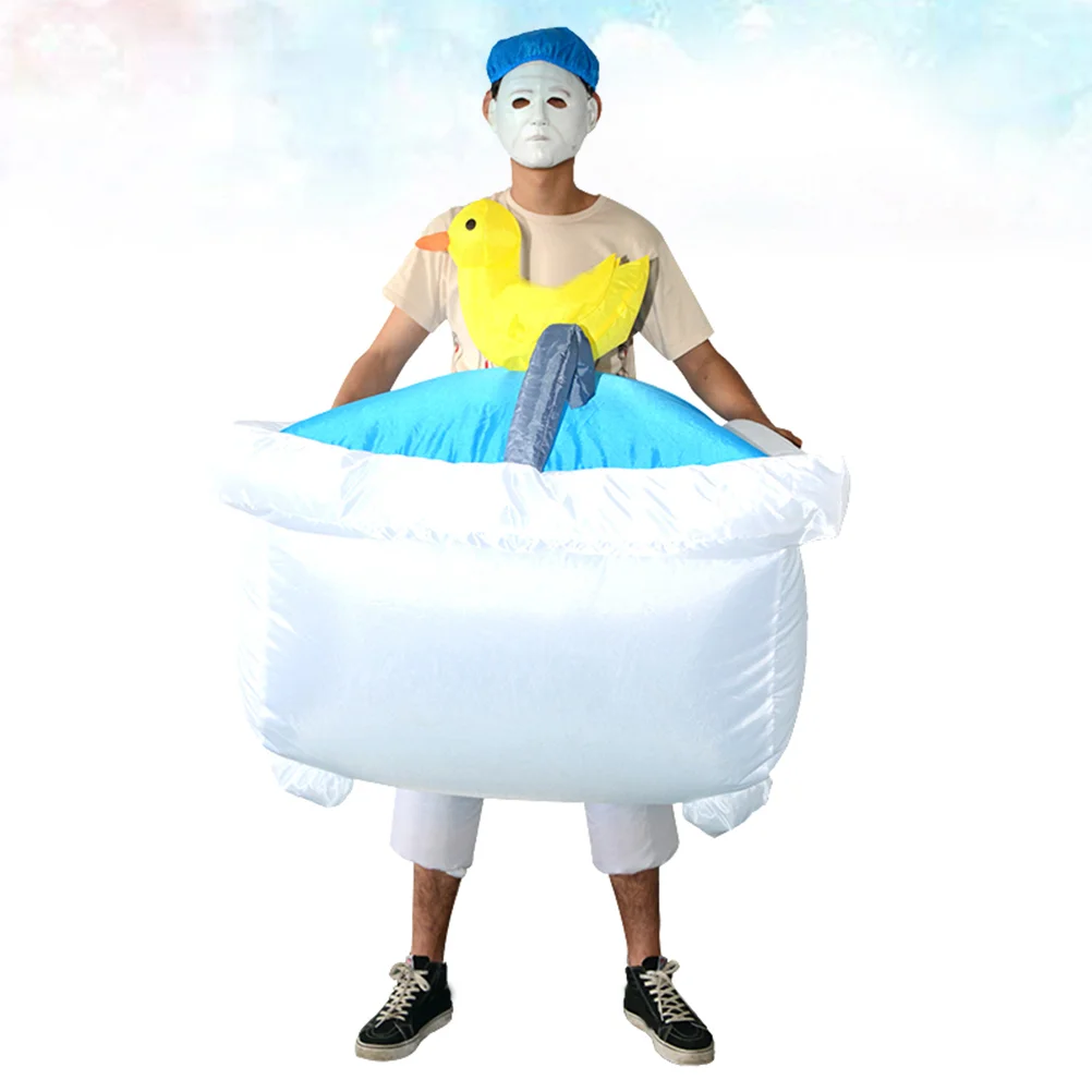 

Party Costume Suit Bathtub Shaped Blow Performance Costume Jumpsuit Dress Full Body Suit ( Without )