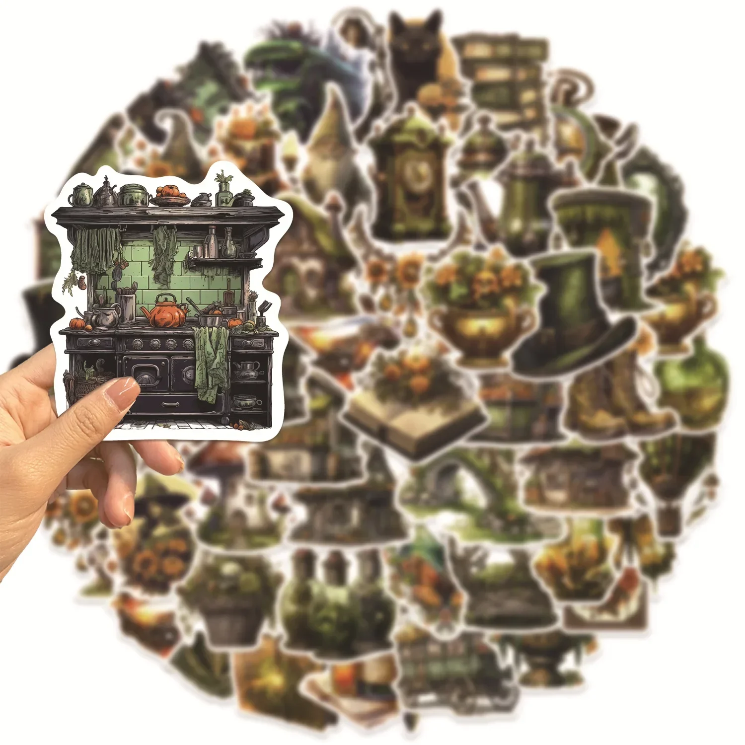 10/30/50 шт. стикеры в стиле ретро