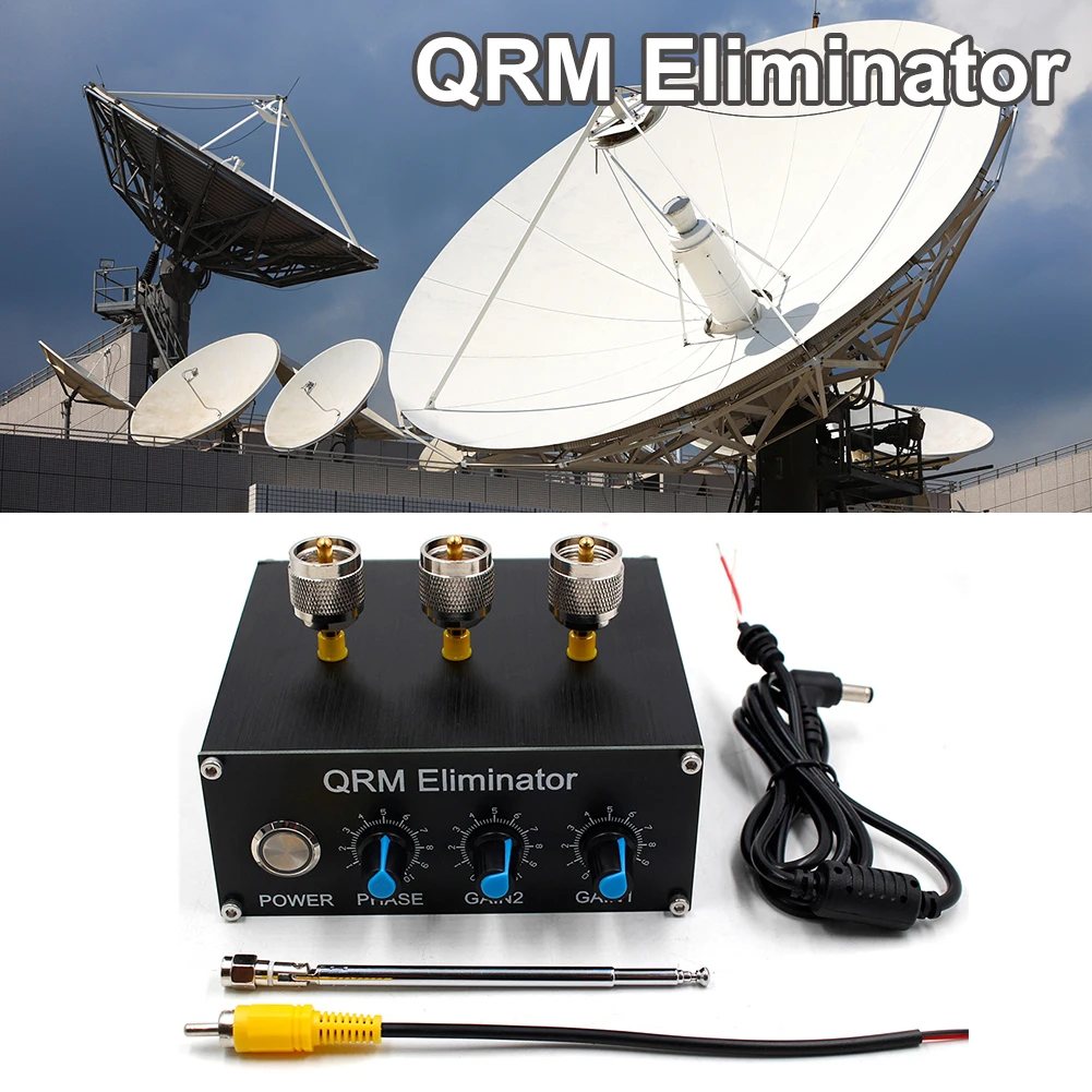 

Universal QRM Eliminator X-Phase Built-in PTT Control Upgrade QRM Eliminator Lightweight Aluminum Alloy Case for TV Accessories