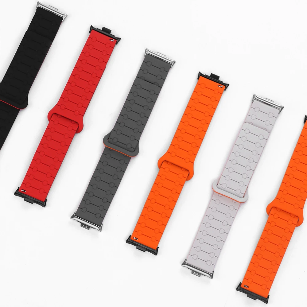 Магнитный ремешок для Redmi Watch 5 4, силиконовый спортивный ремешок с петлей Correa для Xiaomi Mi Band 9 8 Pro, мужской и женский браслет (art.: 3920cd527a67b) - 3920cd527a67b