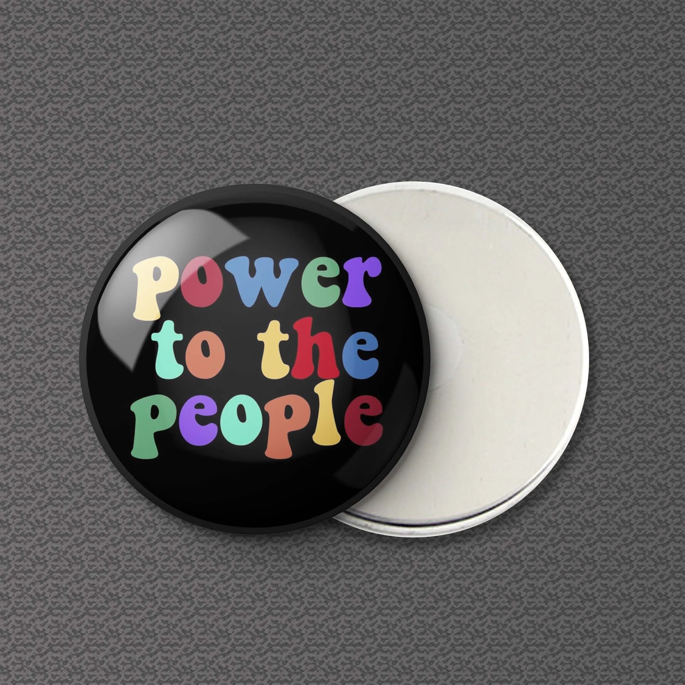 

Power To The People Rainbow Refrigerator Magnet Kitchen Home Fashion Board Decor Fridge Women Lover Jewelry Cute Magnetic