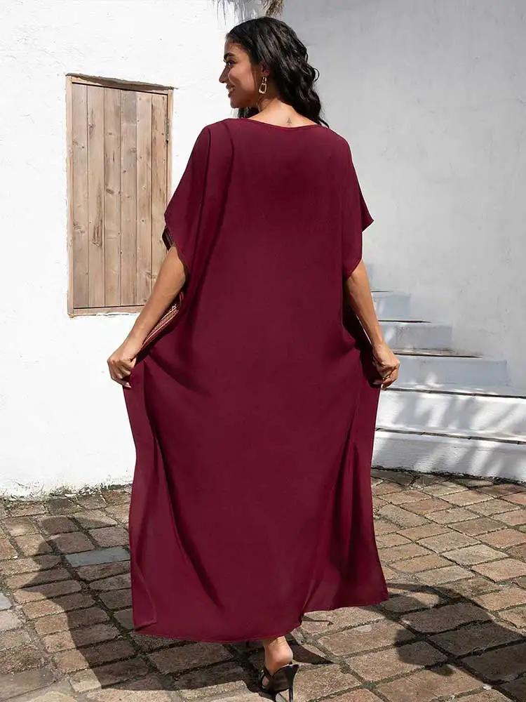 Женское Богемное Платье С Вышивкой