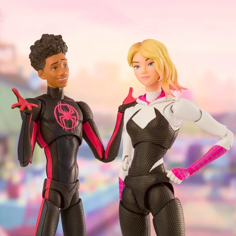 

Marvel Legends Anime Figure Spiderman: Myers/Gwen/Peter Parker Action Figure Ornament Collection Model Statue Doll Toy Gift