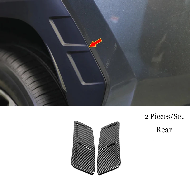

2021 2022 For Hyundai Tucson NX4 ABS Carbon fiber Car Front Rear wheel Side eyebrow Decoration Cover Trim Styling Accessories
