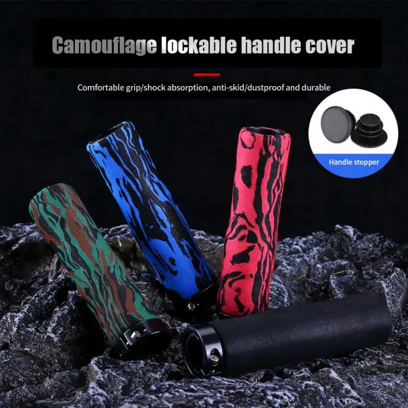 

Bicycle grip sleeve Mountain bike Road bike Folding universal locking handle sleeve Shock absorbing comfortable anti-skid grip