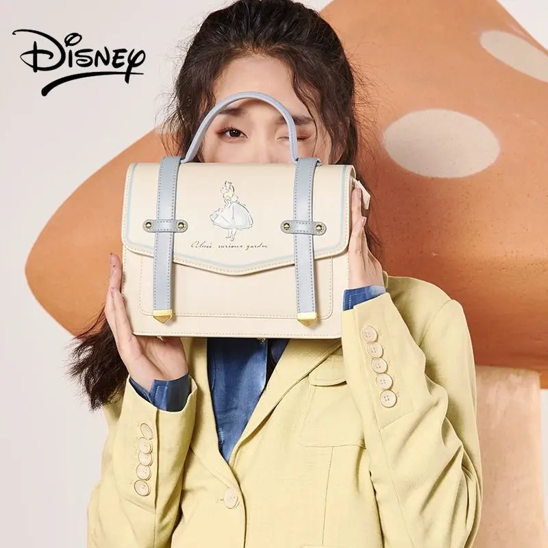 Disney Alice Shoulder Bag Crossbody Bag Fashion Holiday for Girl College Style Cambridge Bag Crossbody Bag New Style for Women