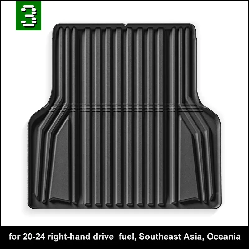 For Suzuki D-MAX 2020-2024 Right-hand Drive Rear Bucket Pad Fuel Southeast Asia Oceania Waterproof Non-slip Trunk Mats