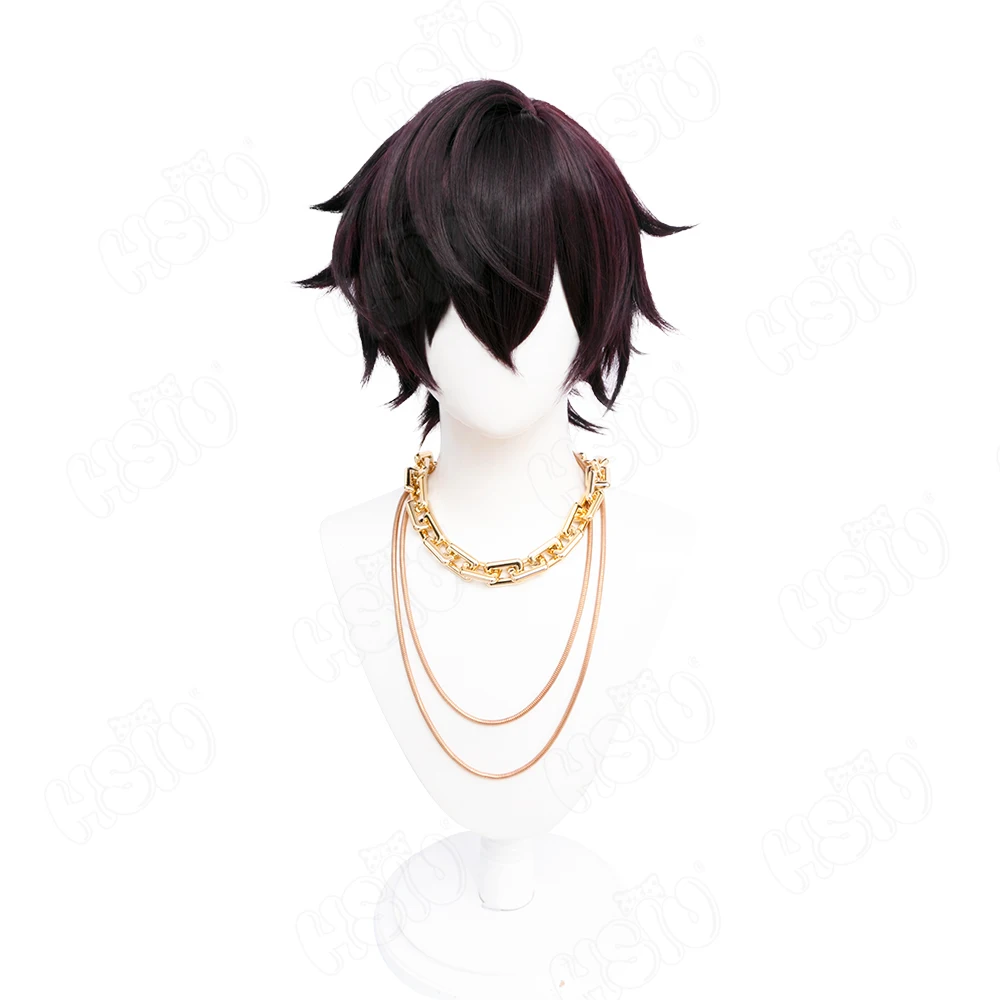 

Парик для косплея Shoto, Специальный Темно-фиолетовый, короткий синтетический, с шапочкой