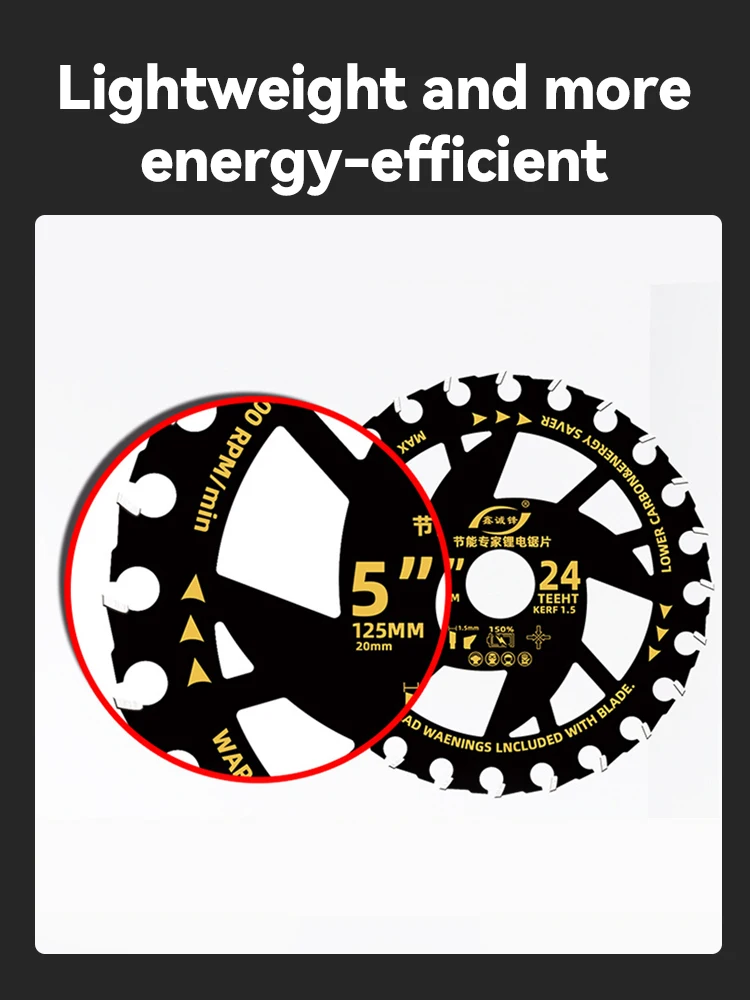 Литиевая электрическая пила для деревообработки 5/5 5 '' циркулярная режущее