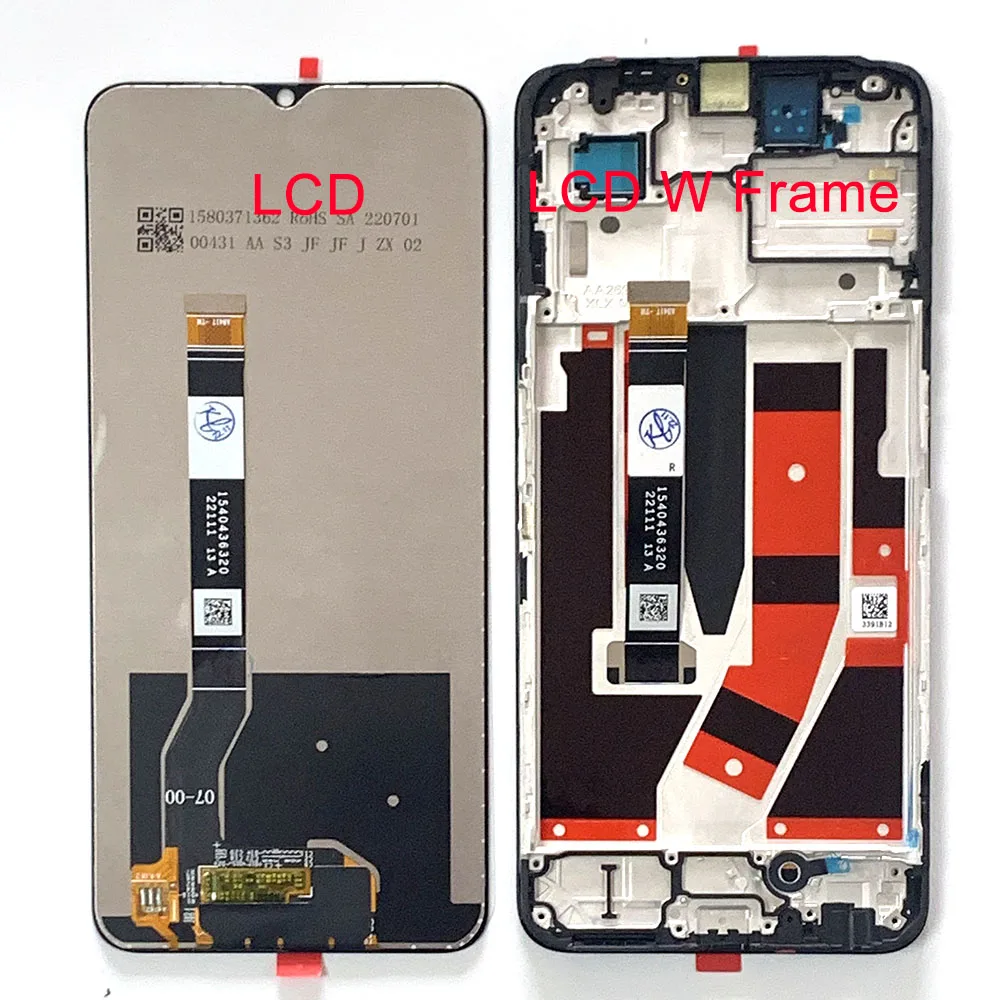 

Original For Oppo A97 LCD Q5i V23 Display Screen+Touch Panel Digitizer For Realme Q5i RMX3574 LCD Realme V23 LCD Frame Assembly