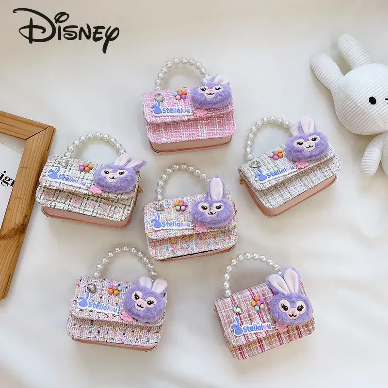 

Disney Children's Crossbody Bag Cute Sweet Children's Handheld Shoulder Bag Advanced Sense Versatile Chain Girl Mini Bag