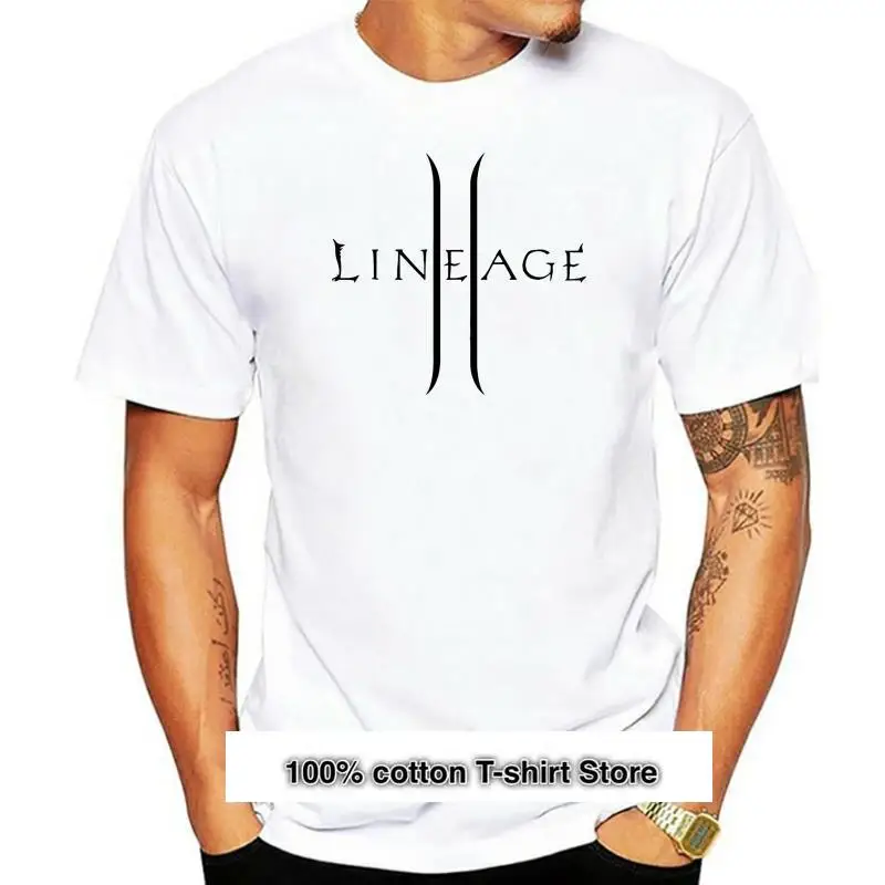 

Camiseta de Lineage 2 The caotic Throne para hombre, Camisa de algodón, nuevo diseño