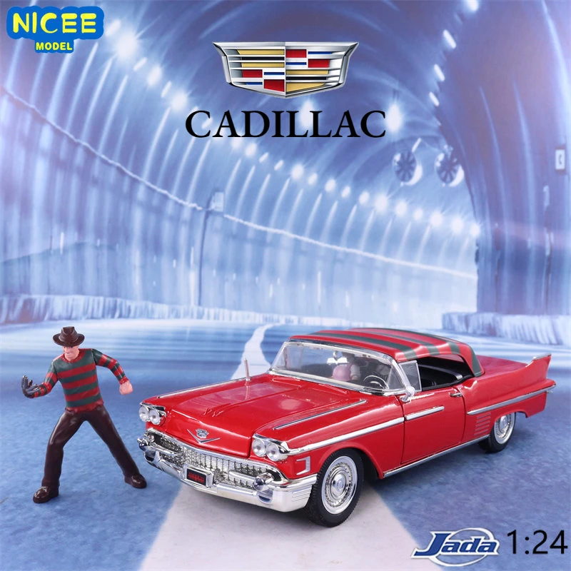 

Фигурка Cadillac серии 62 Freddy Krueger в масштабе 1:24, 1958, Игрушечная модель из сплава, игрушечный автомобиль, Детские коллекционные предметы, сувенир, подарки J92