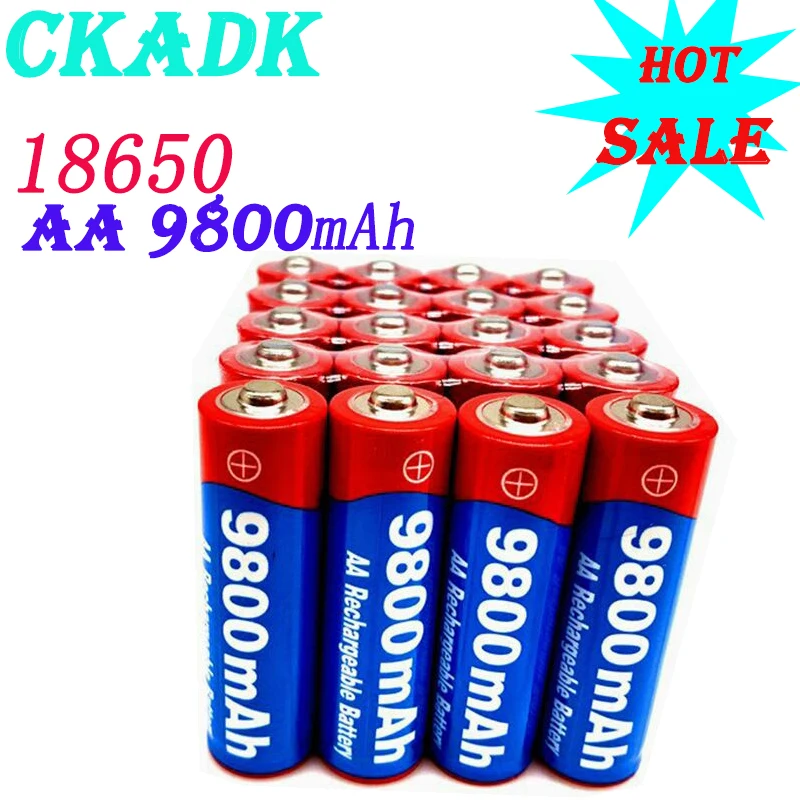 

2022New2 ~ 20Stks/partij Merk Aa Oplaadbare Batterij 9800Mah 1.5V Nieuwe Alkaline Batery Voor Led Licht Speelgoed Mp3