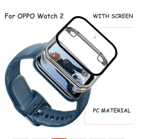 

Защитный чехол для OPPO Watch 2 PC, чехол для смарт-часов oppo 42 мм 46 мм, защитный бампер для часов Bezzel, аксессуары