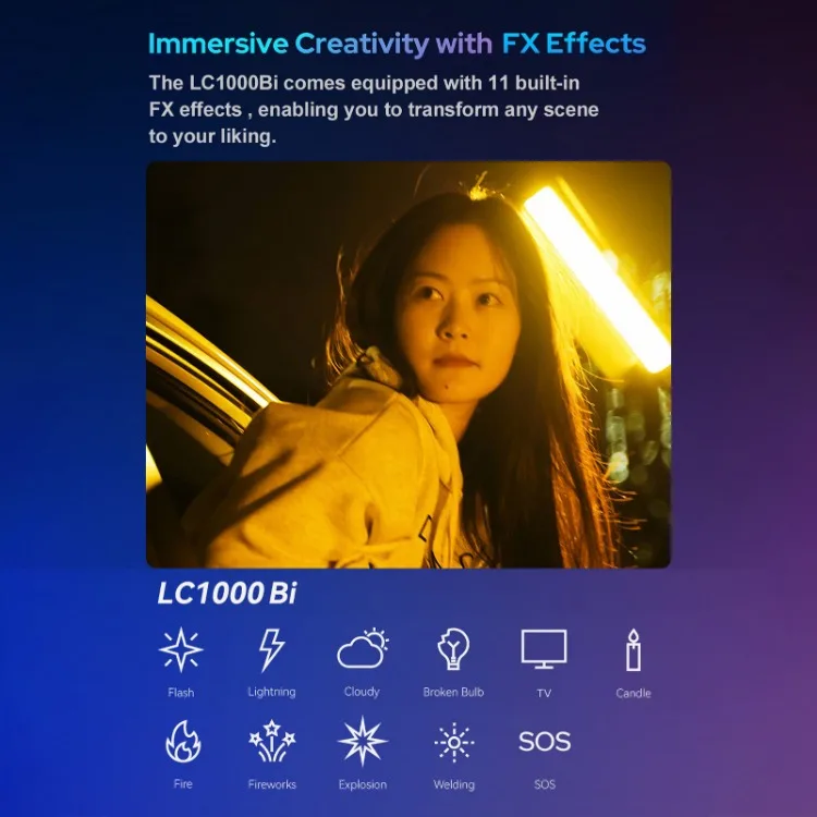 Ручной телефон LC1000Bi с яркостью 100 Вт устройство для управления фотографиями