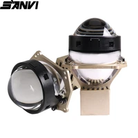 sanvi 3inch a8l car bi led laser lenses projector led auto lamp 66w 5500k 12000lux lenses with hella 3r g5 bracket car styling
