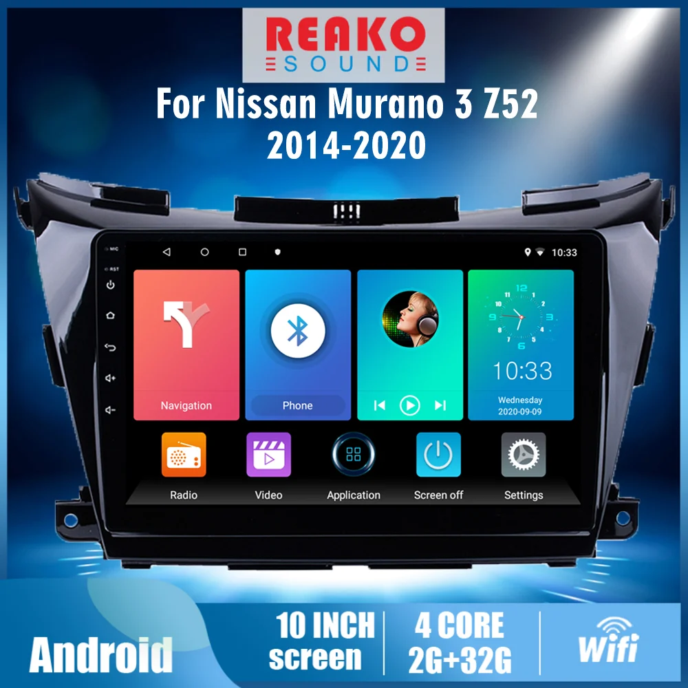

REAKO For Nissan Murano 3 2015-2020 10.1" 2.5D Android 8.1 Car multimedia GPS Player Car Radio Stereo Head Unit Navigation