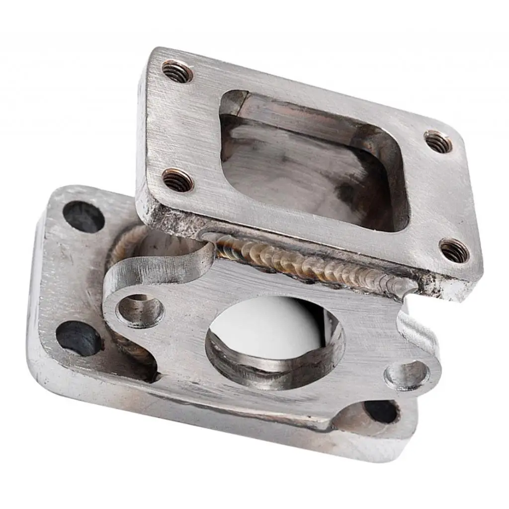 T25 T2 to T3 Exhaust Adapter Flange Cast 38mm Wastegate Relocation