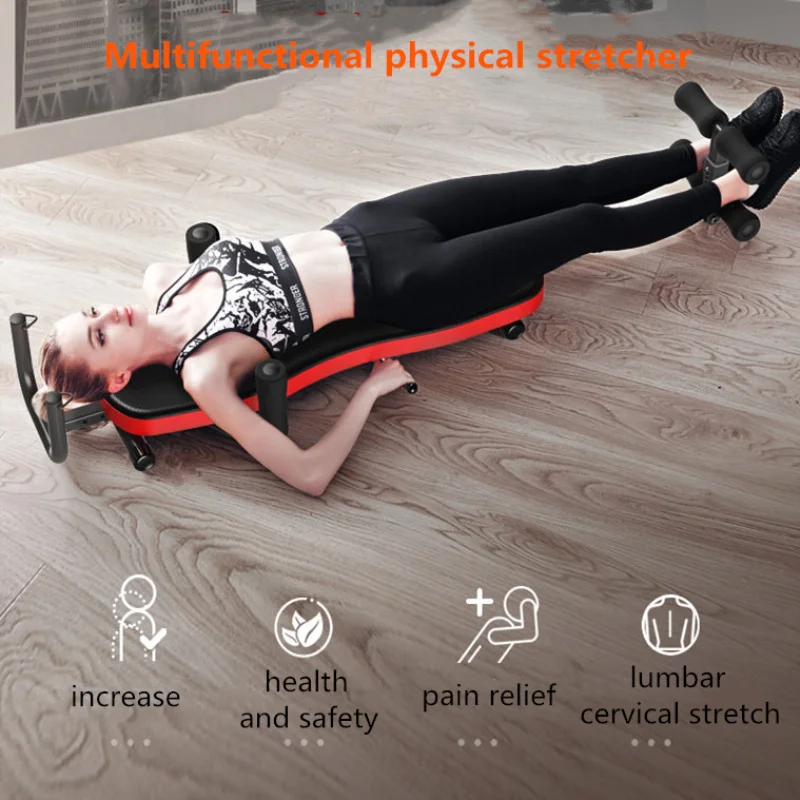 

Household Fitness Leg Lumbar Disc Retractor Stretcher Bed Waist Neck Cervical Spine Tensioner Body Heighten Stretching Device