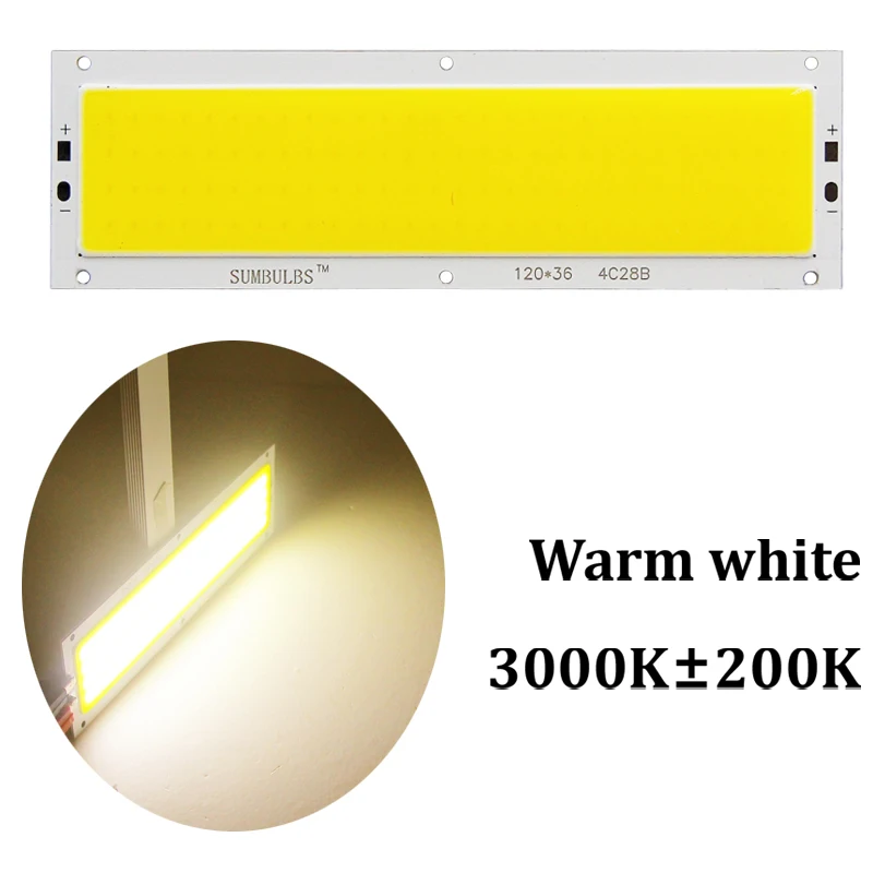 

Сумбулбс 120x36мм COB светодиодная лента 12В