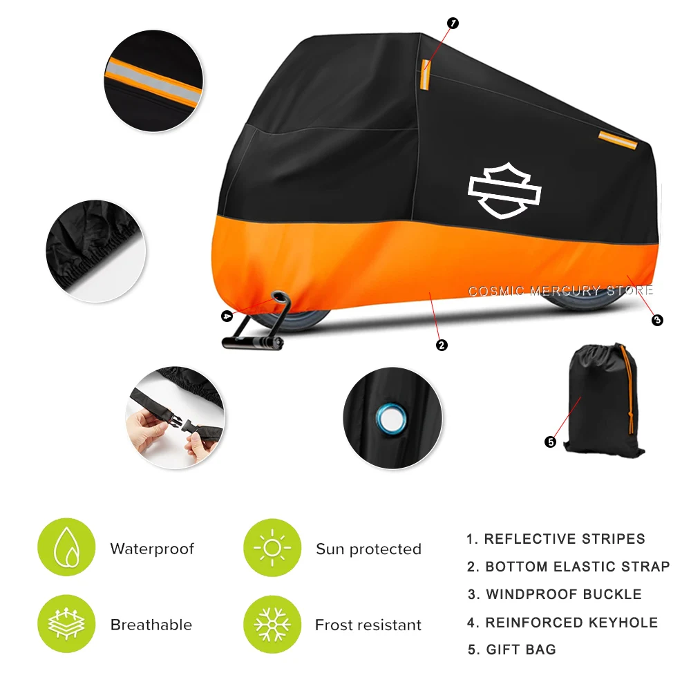 Чехол для мотоцикла водонепроницаемый пылезащитный чехол от дождя и УФ скутера