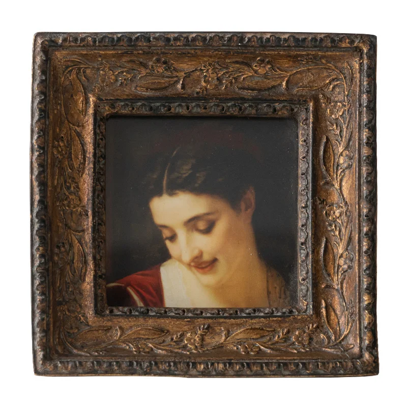 

Фоторамка в европейском стиле ретро из смолы рельефный декоративный прикроватный фотоорнамент для спальни