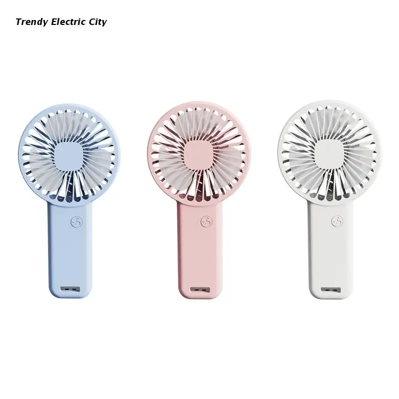 

R9CD Simple Mini Desk Fan Handheld Cooling Fan for Bedroom Outdoor Camping Travel