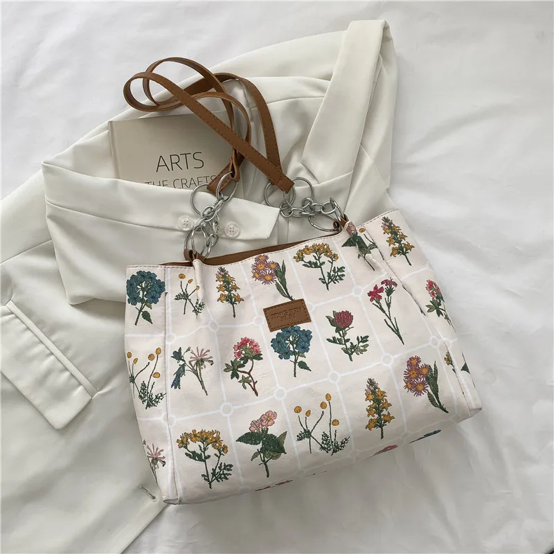 

Canvas Shoulder Bags for Women Printed Crossbody Bag Handbag Large Capacity Purses and Handbags Bolsas Femininas сумка женская