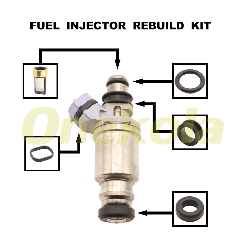 

Fuel Injector Service Repair Kit Filters Orings Seals Grommets for Toyota CROWN CRESTA CHASER 1G-FE 23250-70100 23209-70100