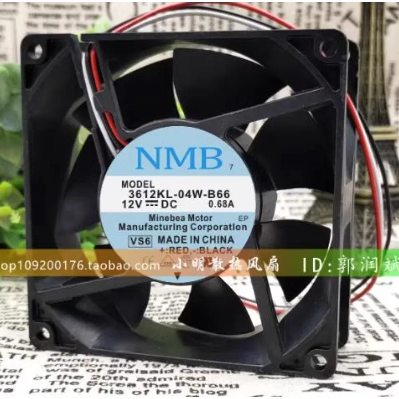 Новый вентилятор охлаждения процессора для MNB 3612KL-04W-B66 12 В 9038 а 9 см дюйма большой объем воздуха вентилятор с термистором 90*90*38 мм