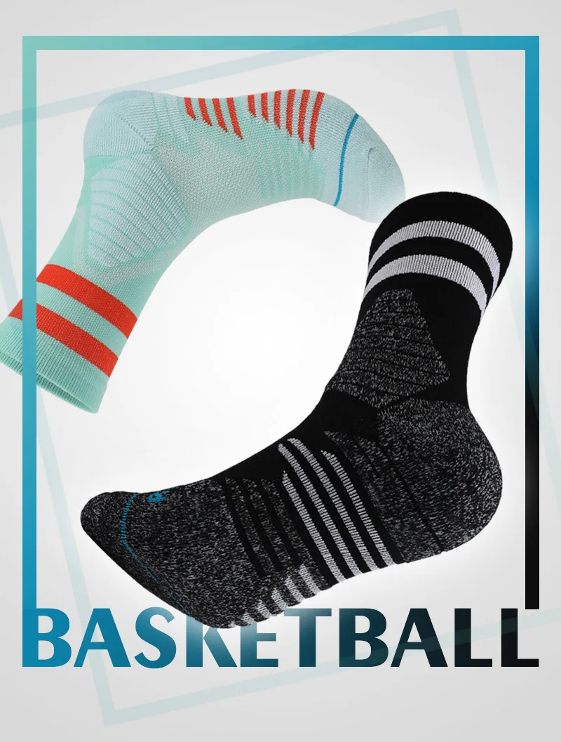 Basketball Ball Men Women Sock Sports Breathable Compression Running Riding Cycling Knee high Basketball Biking Hockey Soccer