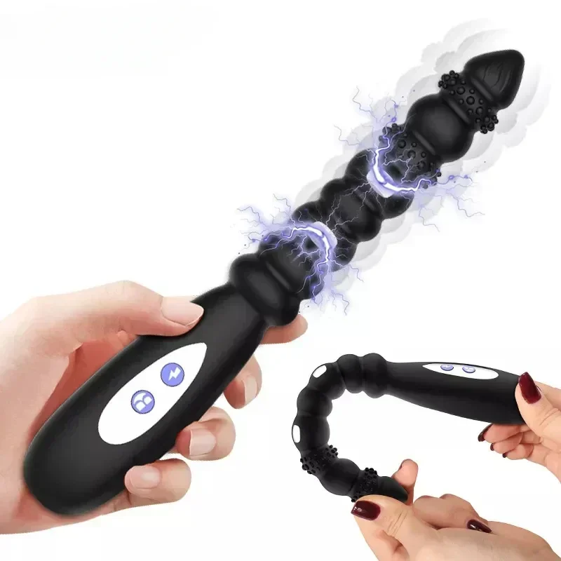 Электрический шок импульсный анальный фаллоимитатор вибратор для мужчин и