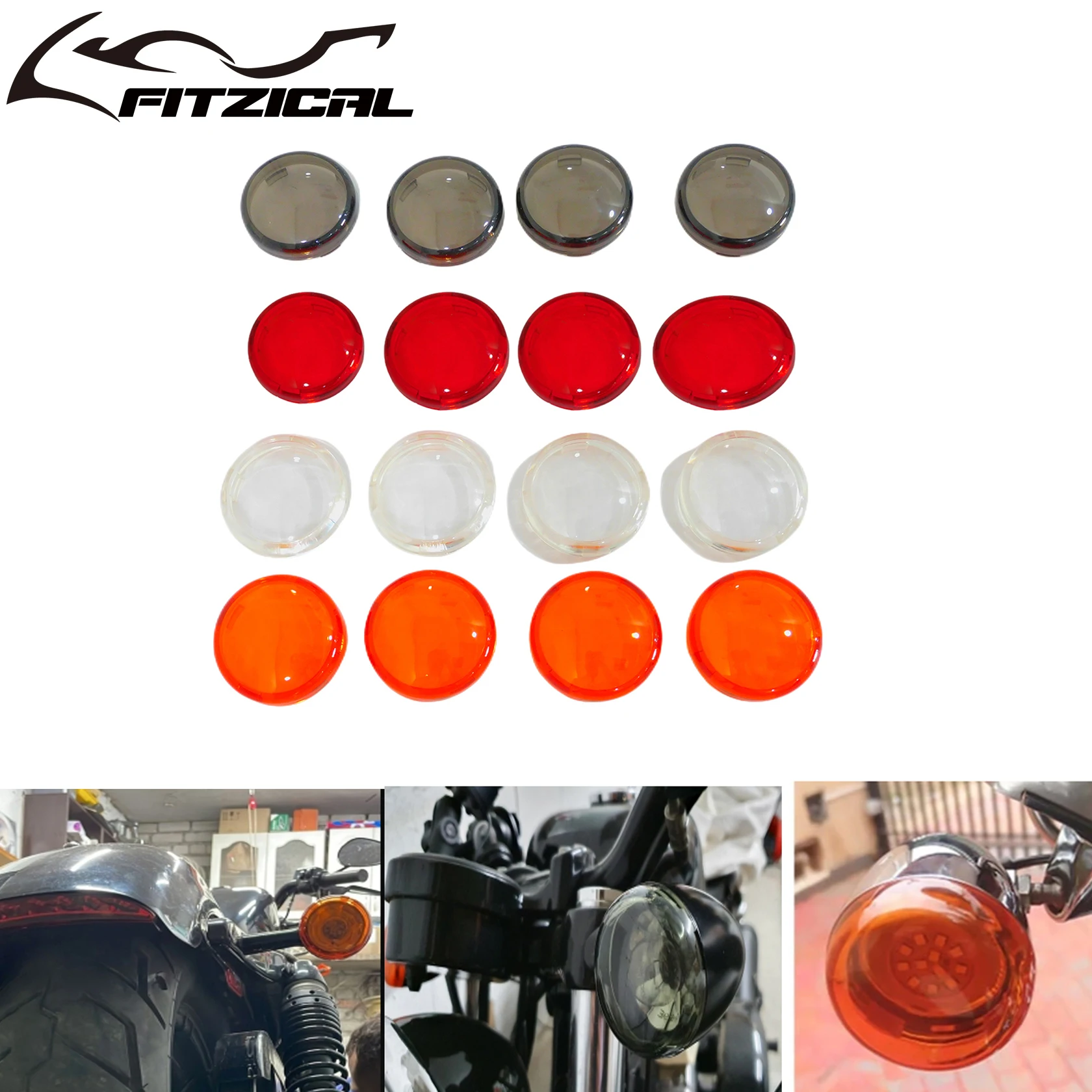 2 шт./4 шт. мотоциклетный указатель поворота крышка объектива для Harley SportsterXL Touring Road