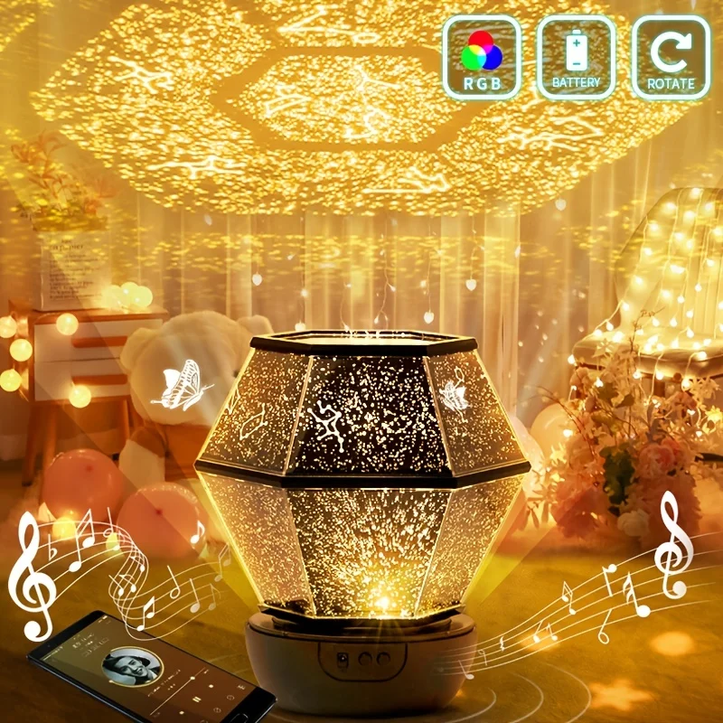 

1 шт. Звездный проектор, Галактический световой проектор, Ночной светильник, звездный свет, ночной Светильник космоса для спальни, рождестве...