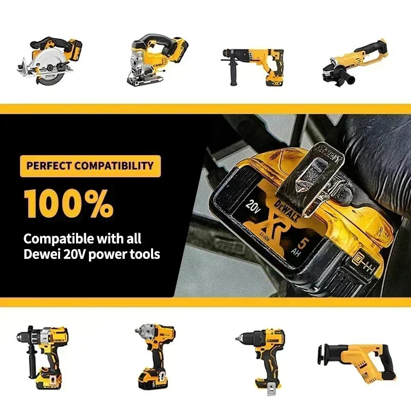 Литиевый аккумулятор DEWALT DCB200 20 В 6 Ач для Dewalt DCB184 DCB182 DCB180 DCB181 DCB206