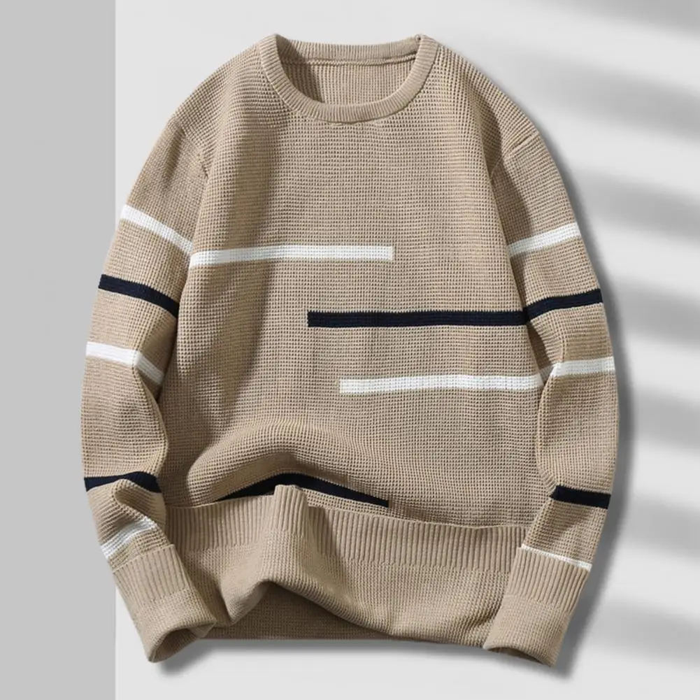 

Stylish Color Matching Winter Sweater Men Sweater Streetwear Thermal