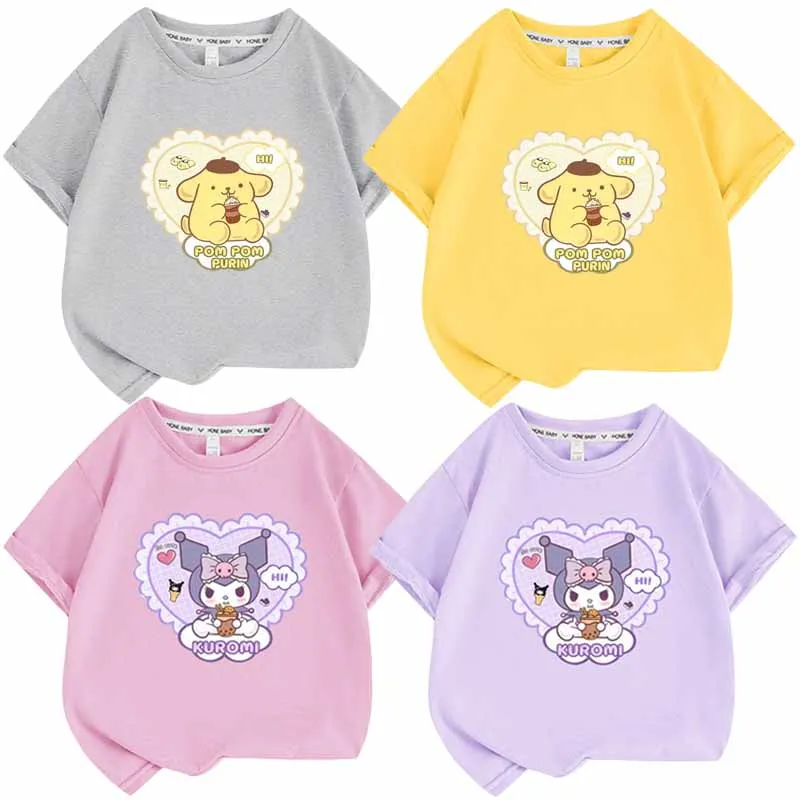 

Детская летняя футболка с коротким рукавом и принтом, с рисунком