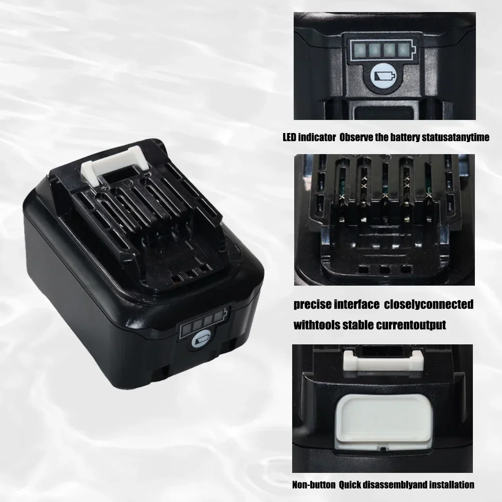 Литий-ионный аккумулятор для Makita 12 В 197390-1 BL1015 1973901 BL1021B BL1041B BL1015B BL1020B BL1040B 6000 мАч