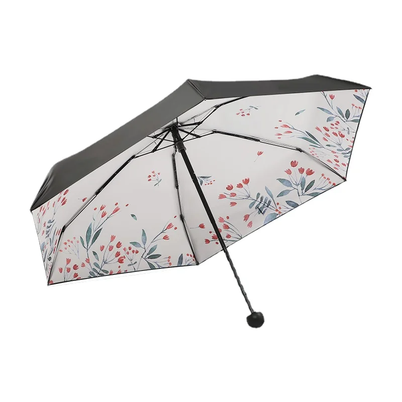 UV Protection Sun Umbrella Ultra Light 50% off Small Lightweight Capsule Umbrella Umbrella for Women Rain and Rain Dual-Use