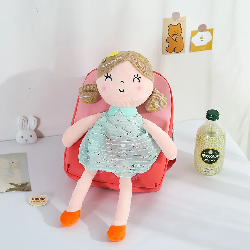 Cartoon Cute Doll backpacks for children Waterproof kids backpack Small Kindergarten school bags Plush toy mochila infantil