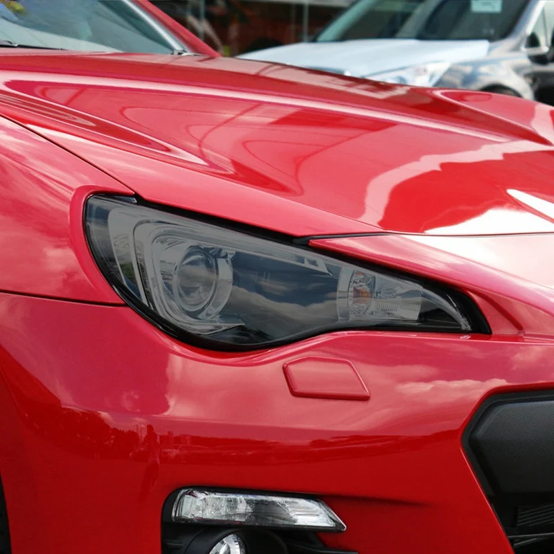 

2 Pcs Car Headlight Protective Film Headlamp Restoration Transparent Black TPU Sticker For Subaru BRZ 2013-Present Accessories