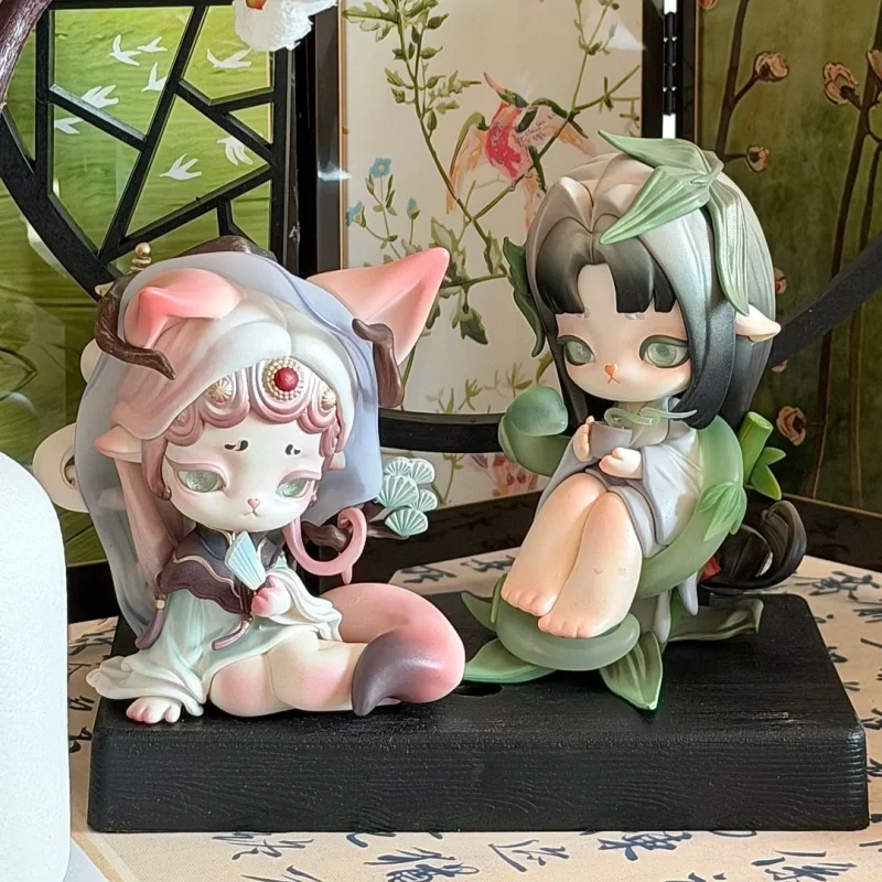 Фото Оригинальная серия TOPTOY Ninimo Cloud Season Whisper: коллекционные фигурки в стиле китайской моды для взрослых коллекционеров, украшения для рабочего стола. №3